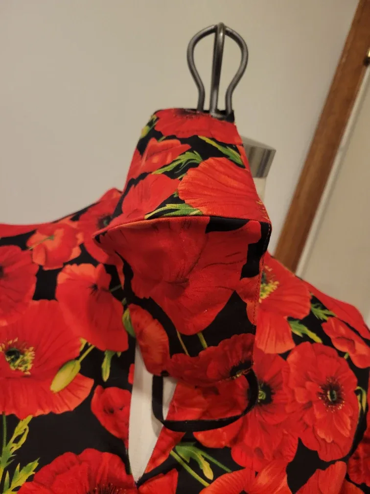 Rememberance Day Flare Dress with Face Mask image indicator(7)