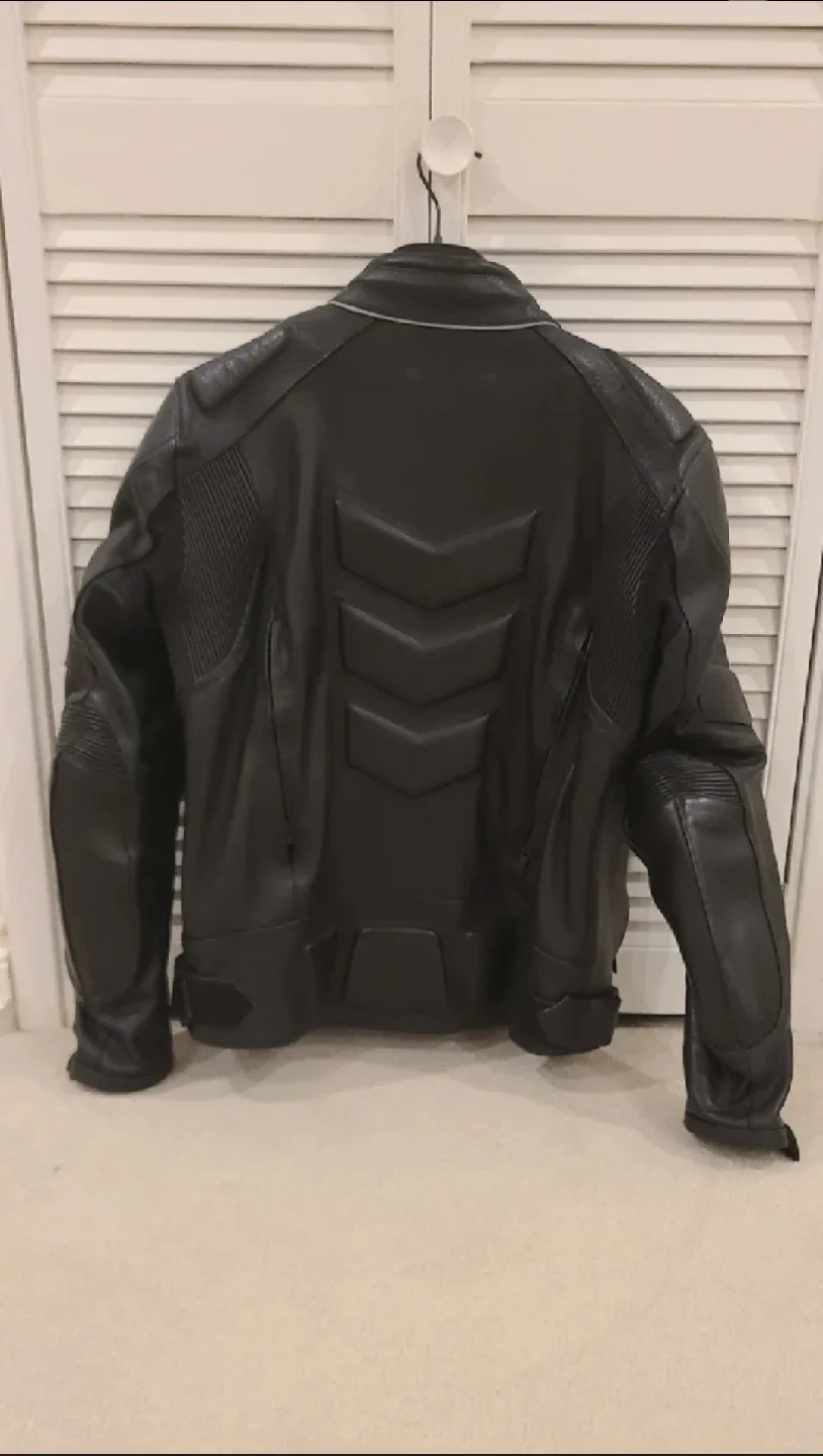 Wilson's Leather Black Motorcycle Jacket image indicator(4)