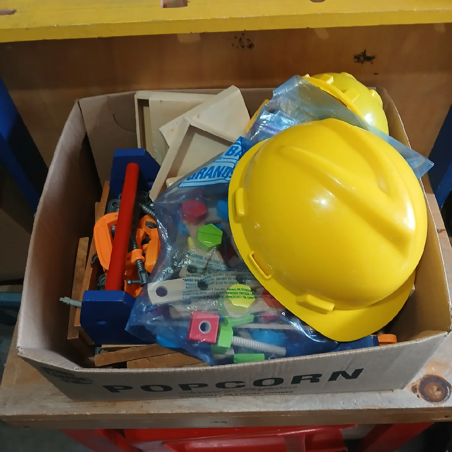 Children's Workbench with Tools & Hard Hats image indicator(5)