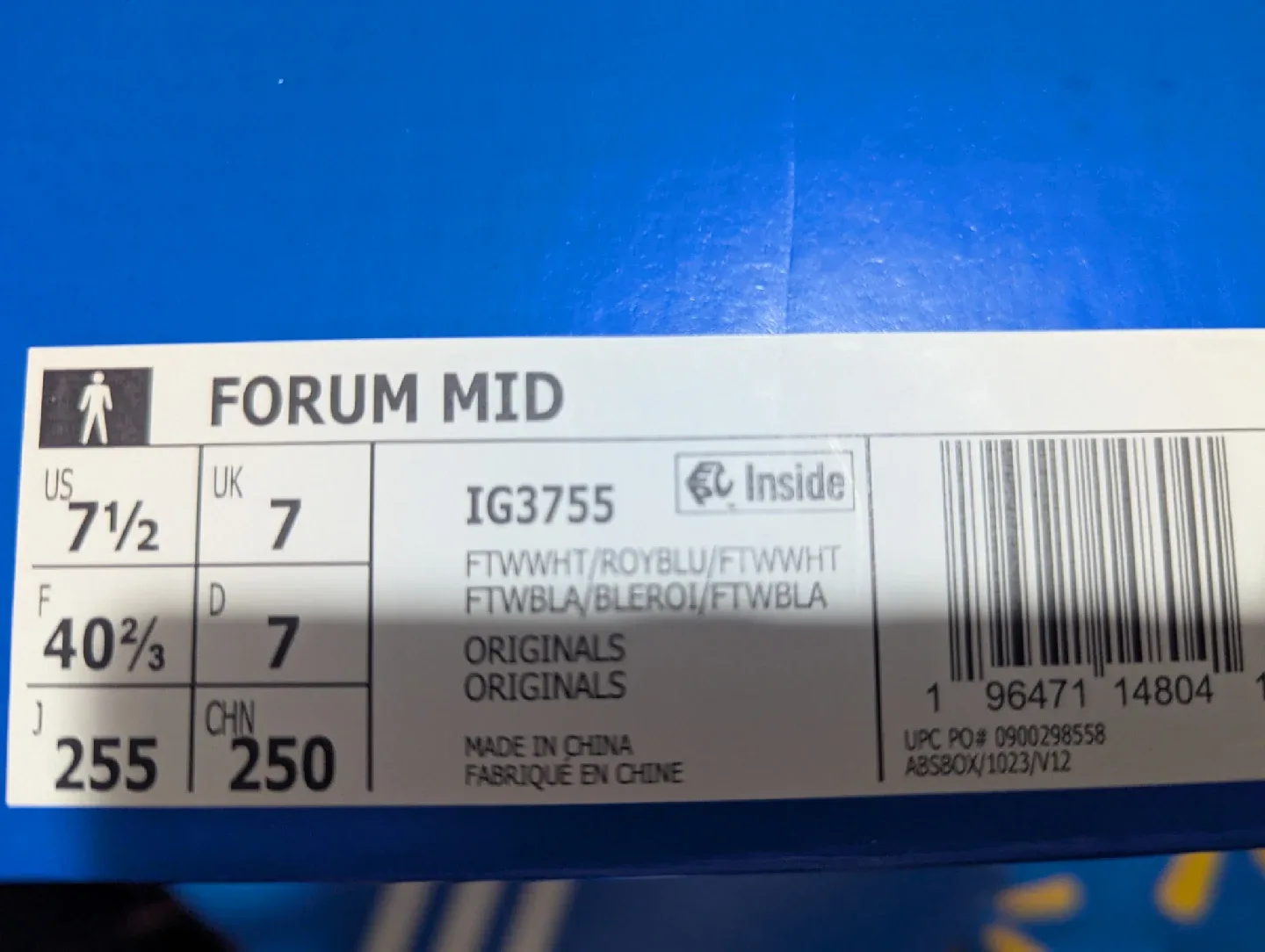 65% OFF Adidas Forum Mid sneakers White blue NEW image indicator(2)