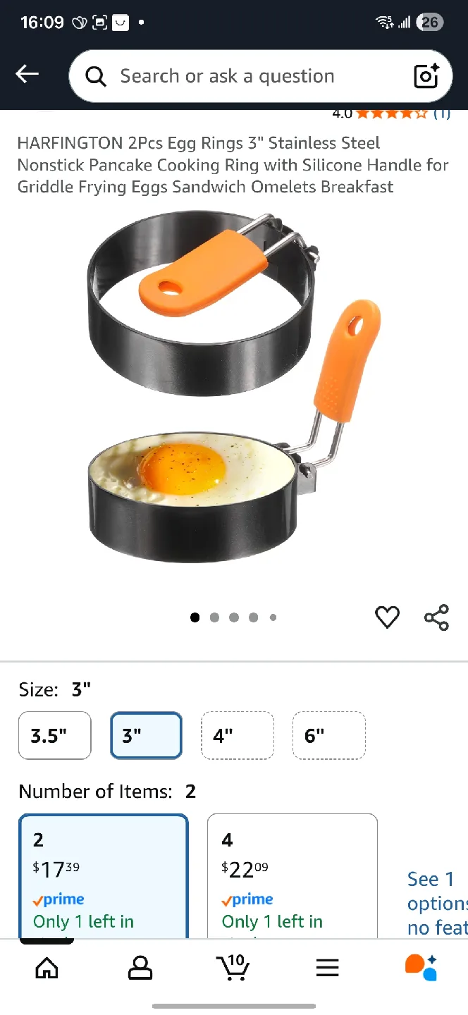 HARFINGTON 3" Egg Rings - Set of 2 thumbnail