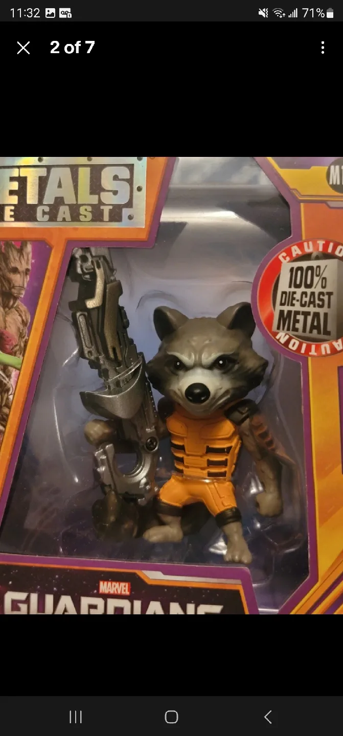 Jada Metals Die Cast Guardians of the Galaxy Rocket Raccoon image indicator(2)