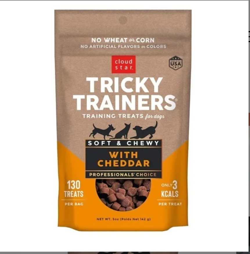 Cloud Star Tricky Trainers Dog Treats - Cheddar thumbnail
