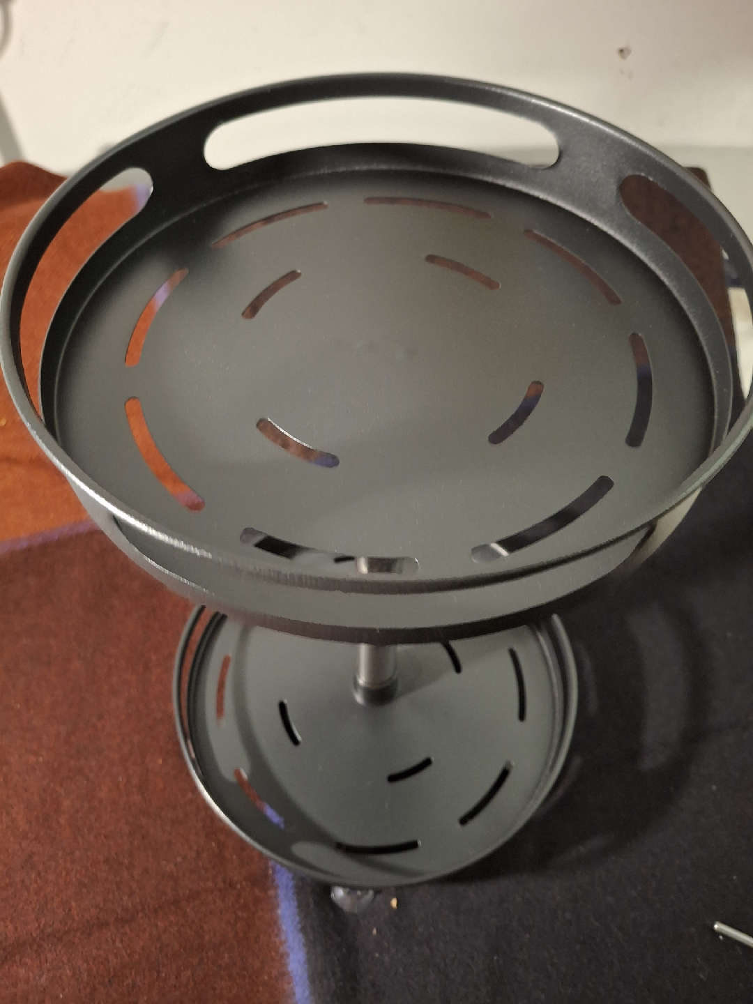 2-Tier Rotating Spice Rack Organizer - Black metal - photo 2