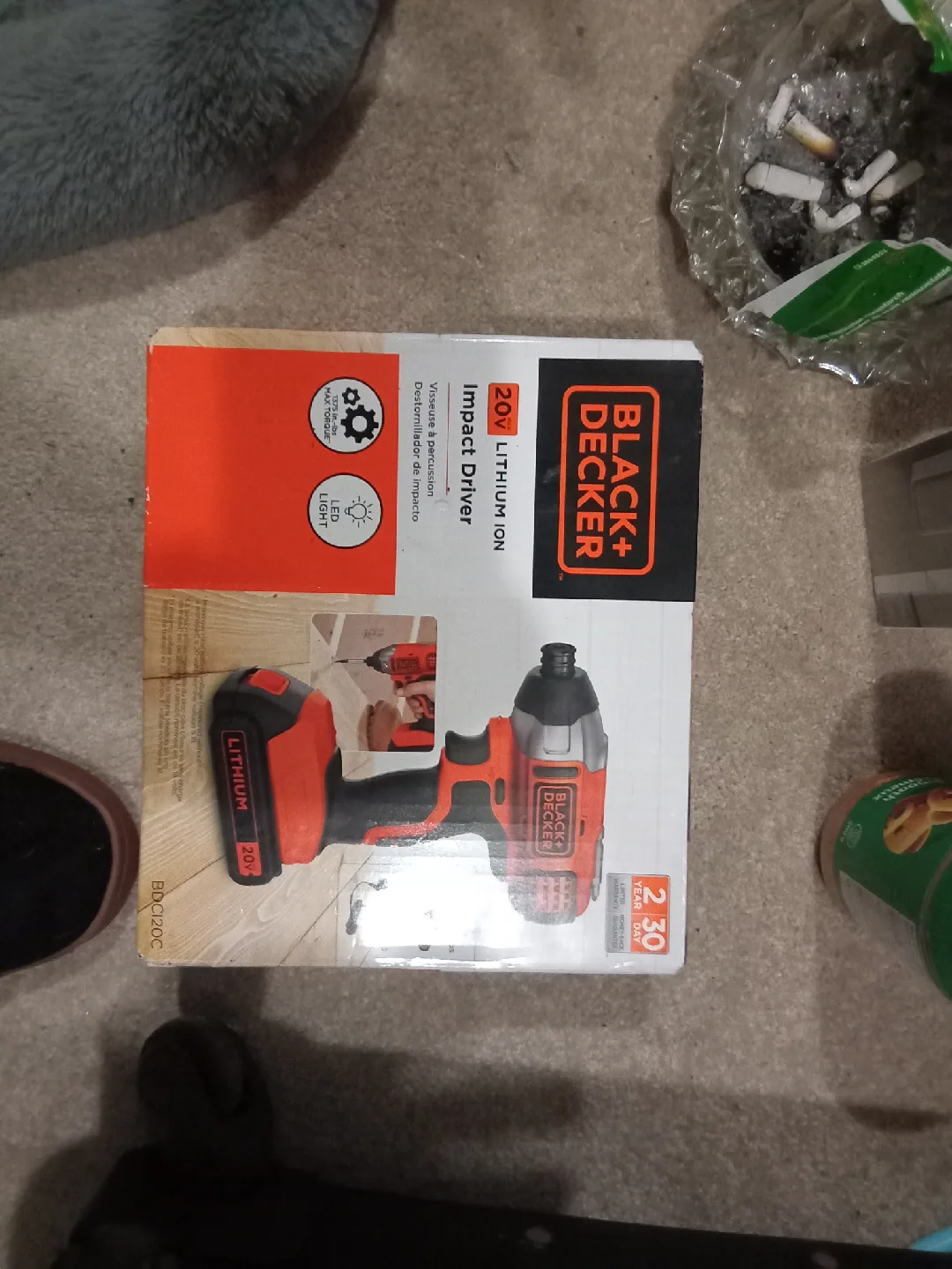 Black+Decker 20V Lithium Ion Impact Driver thumbnail