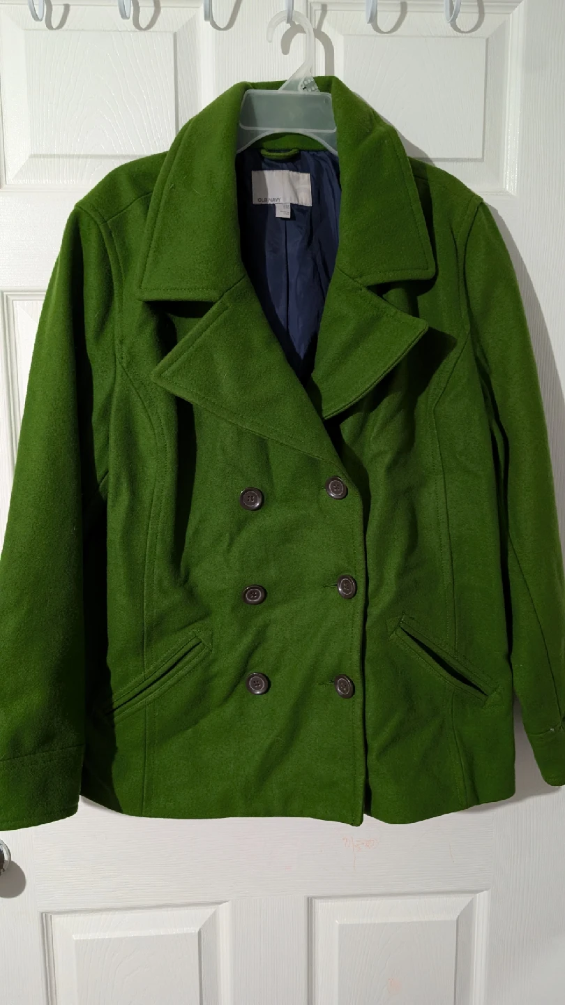 Old Navy Green Pea Coat - Size XXL