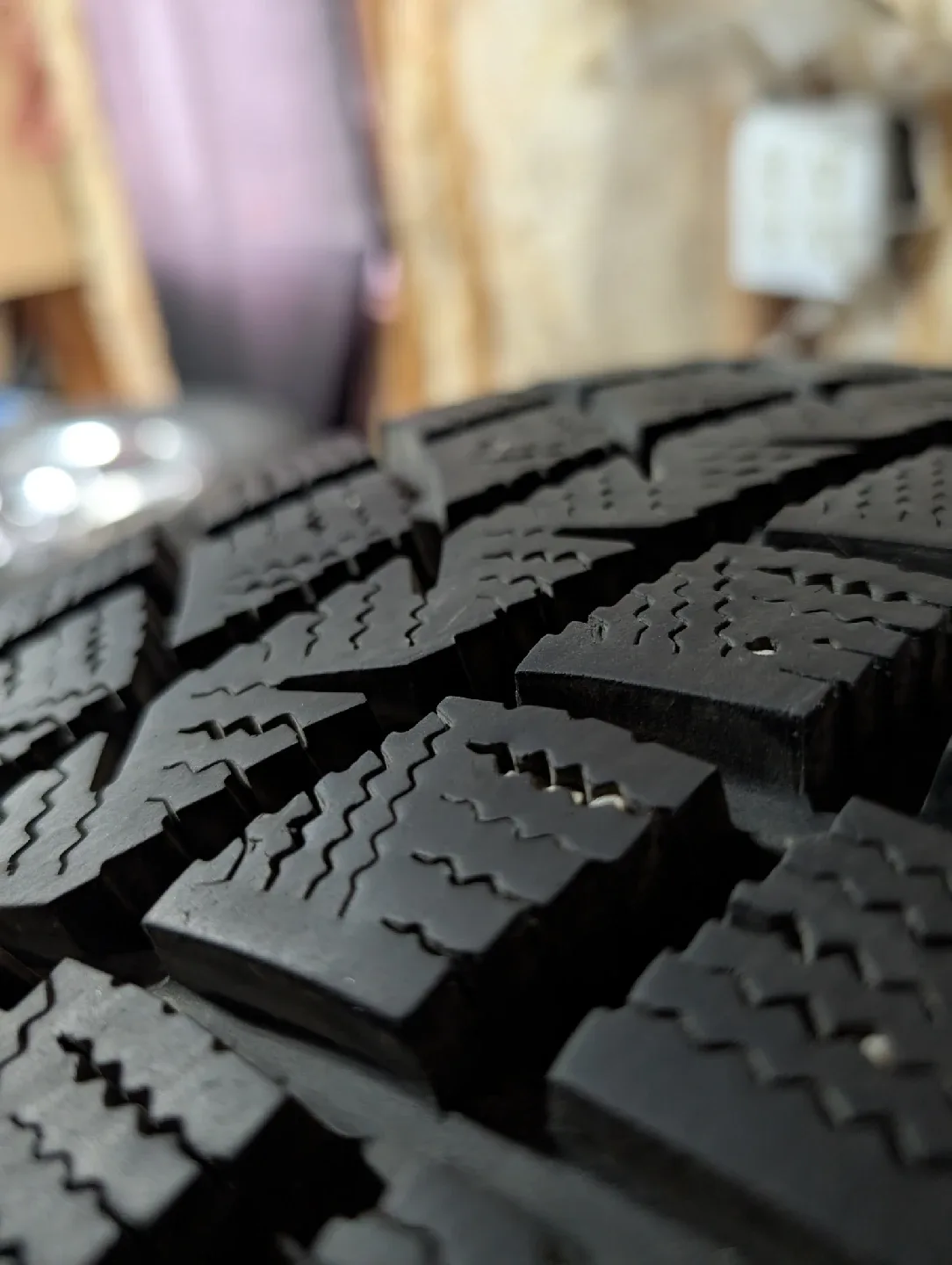 (4)-235/65R17 Winter Tires On Steel Rims Off 2019 Honda CRV image indicator(2)