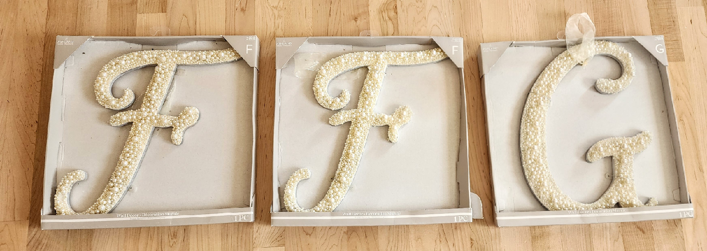 Brand new Pearl letter wall decor