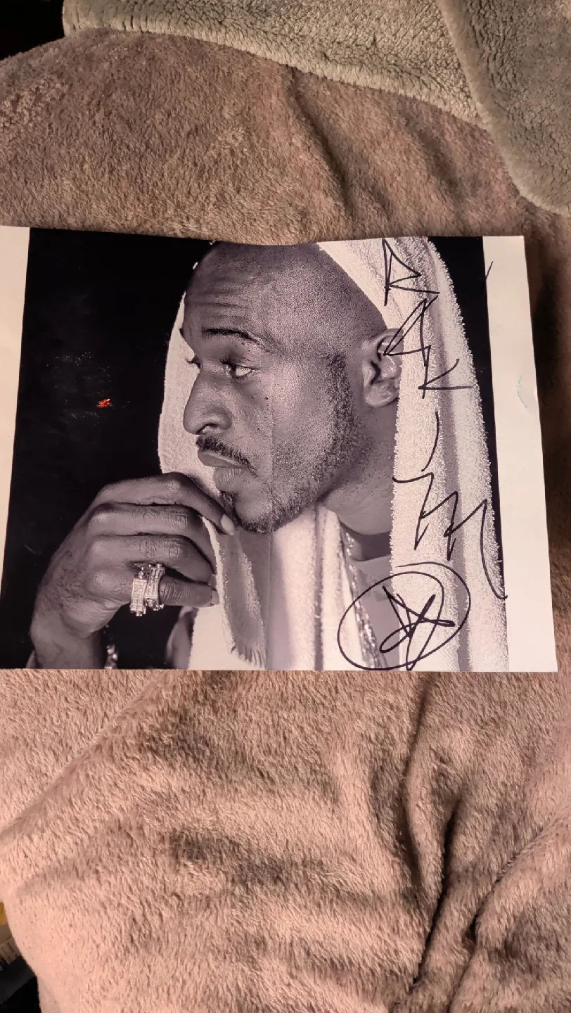 Rakim hand signed picture