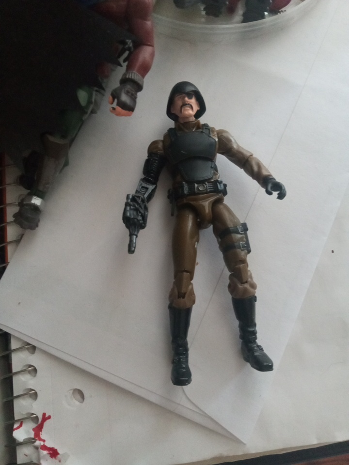 Rare "Gijoe Major Blood 4" inch Action Figure