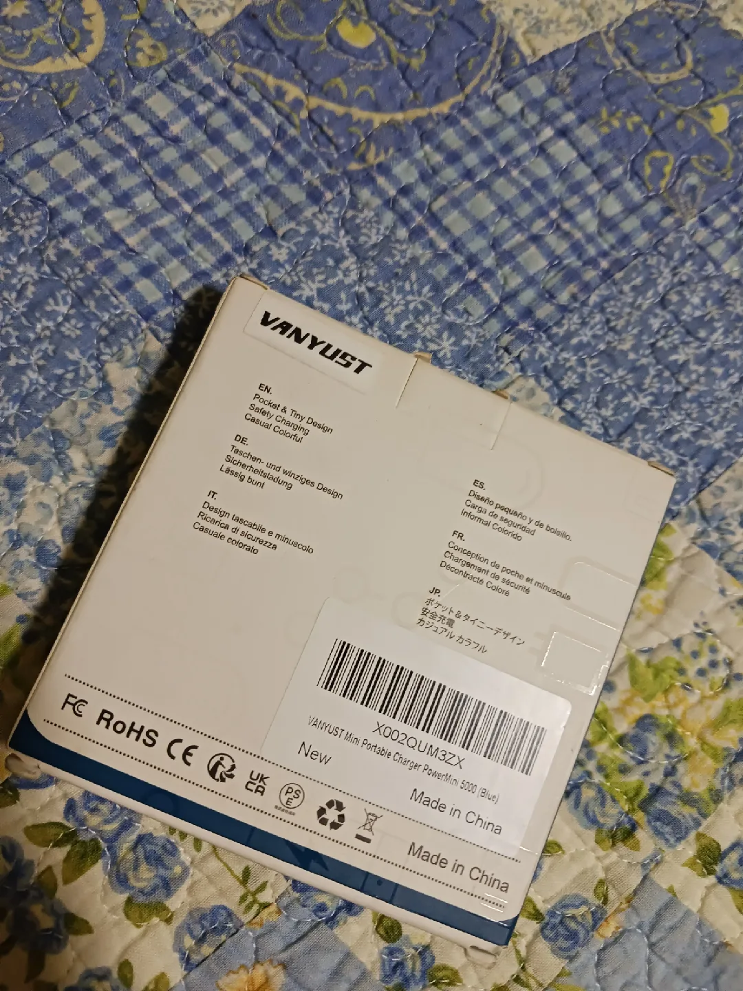 Vanyust Mini Portable Charger PowerMini 5000 (Blue) - NEW image indicator(2)