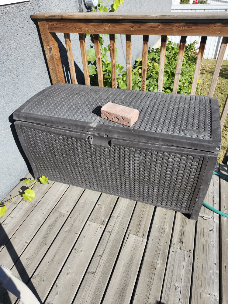 Patio Set - Table, Bench, Chairs & Storage Box