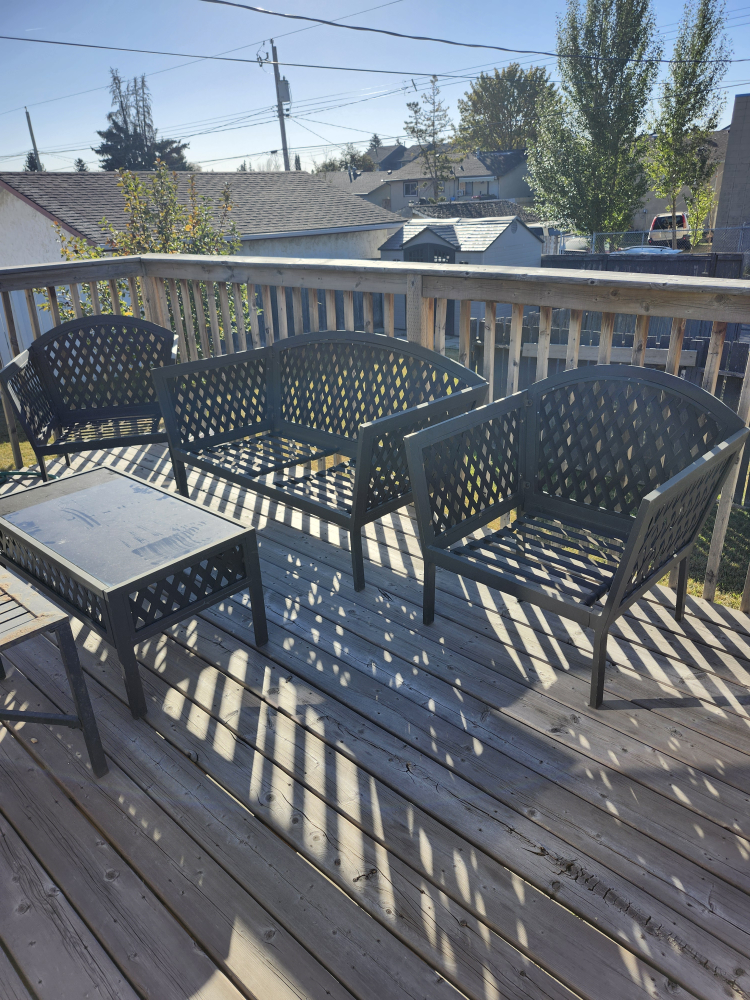 Patio Set - Table, Bench, Chairs & Storage Box - photo 3