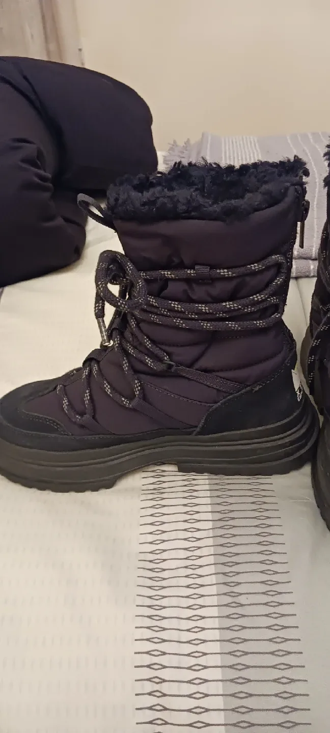 ZARA kids boy Black Winter Boots size 3.5 image indicator(2)