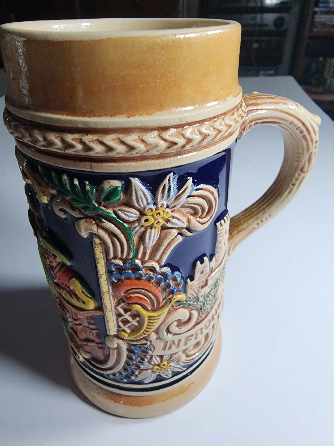 Vintage German Beer Stein Mug image indicator(3)