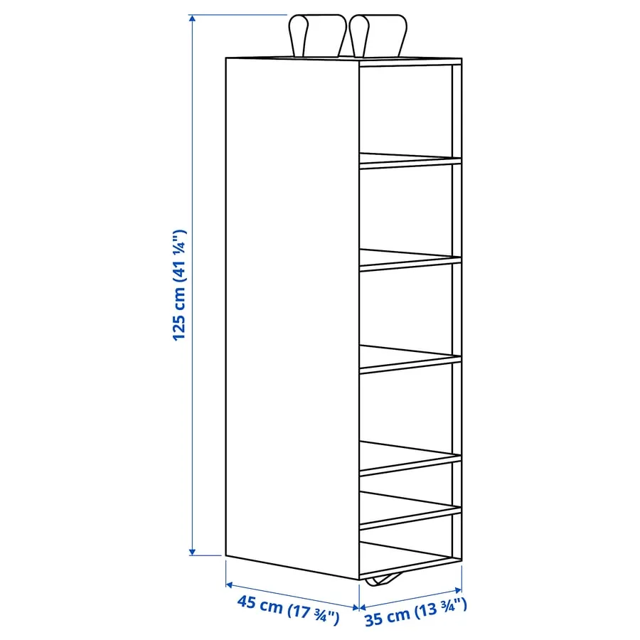 SKUBB Hanging Organizer - 6 Compartments image indicator(2)