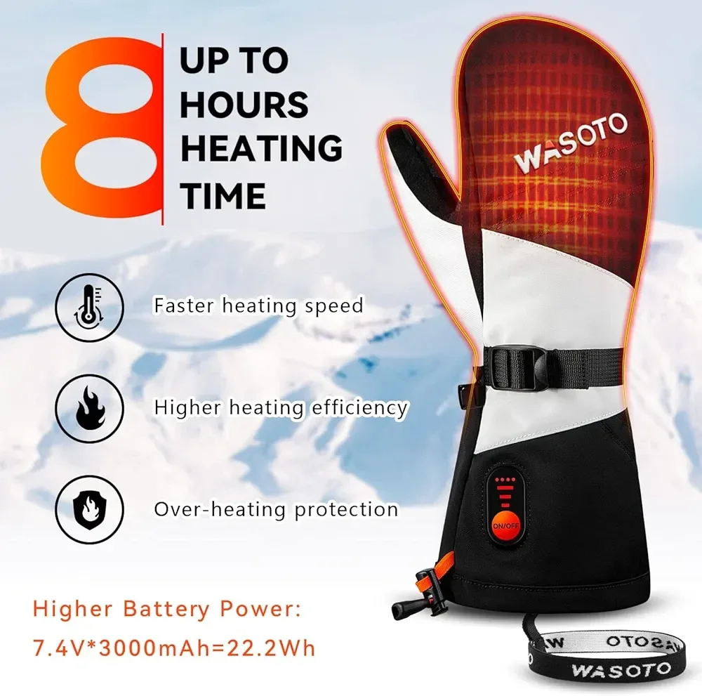 WASOTO Heated Mittens - Black ( Brand New in Box ) image indicator(2)