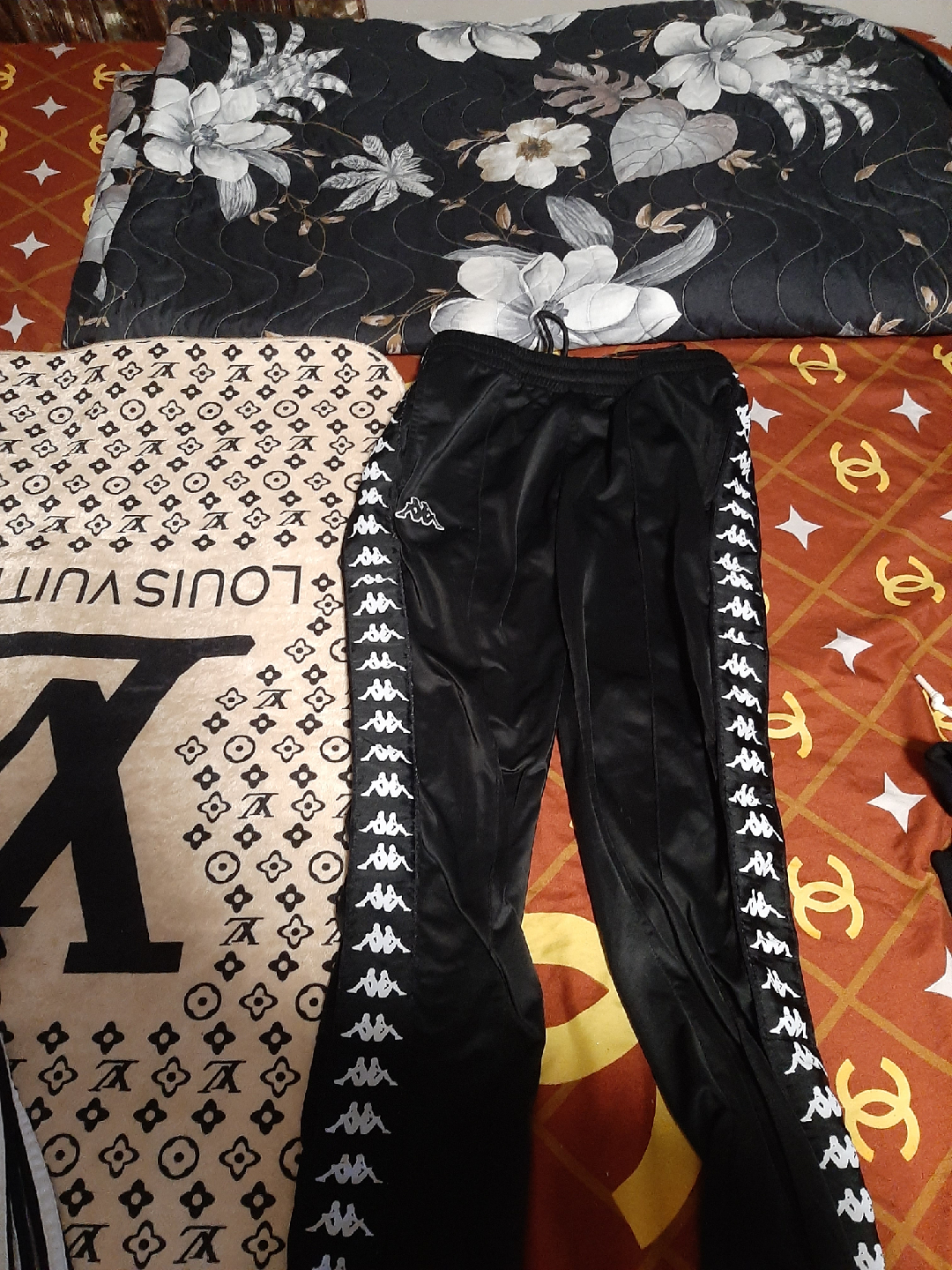 Kappa Black Track Pants
