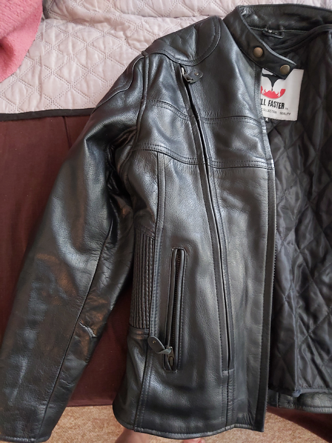 ladies leather jacket - photo 4
