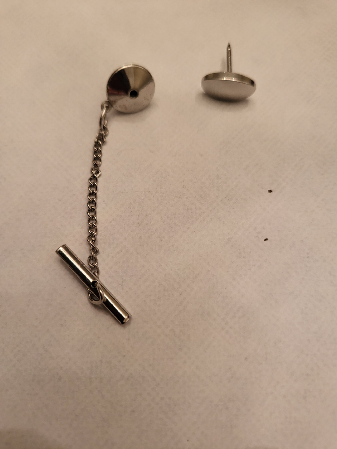 Vintage Tie Tack with Chain - photo 3