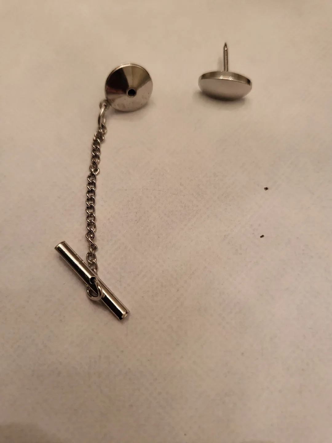 Vintage Tie Tack with Chain image indicator(3)
