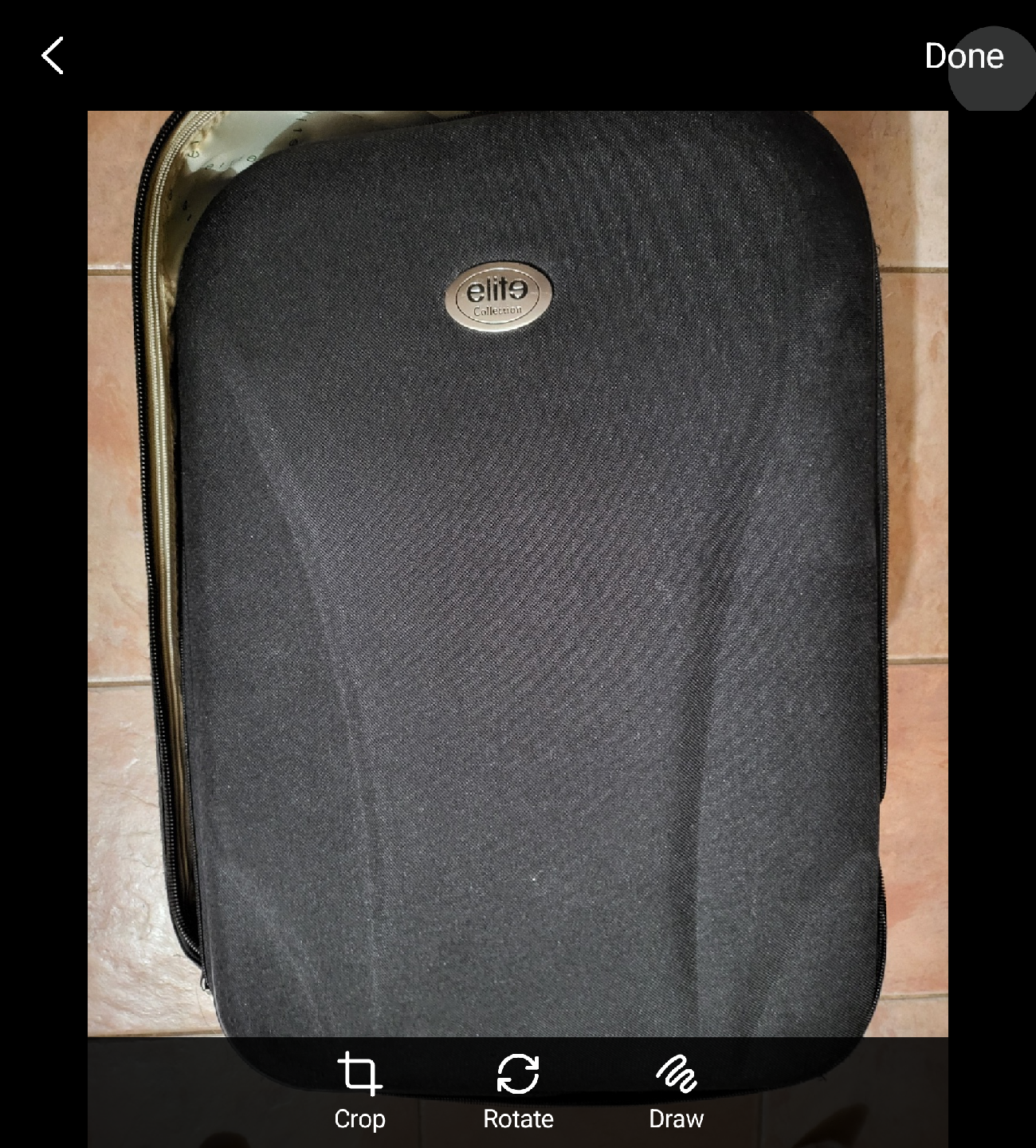 2 wheel black carry on size suitcase - photo 2