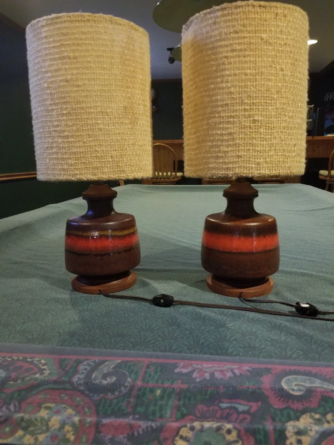 Pair of Vintage Ceramic Table Lamps image indicator(3)