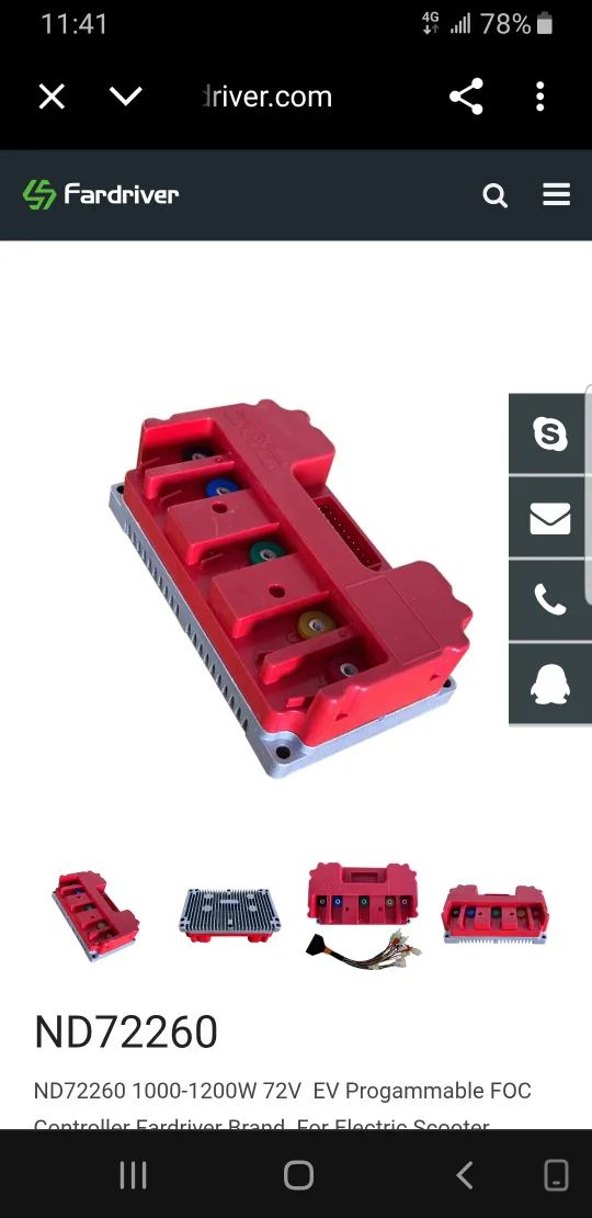 Fardriver ND72260 1000-1200W 72V EV Controller image indicator(3)