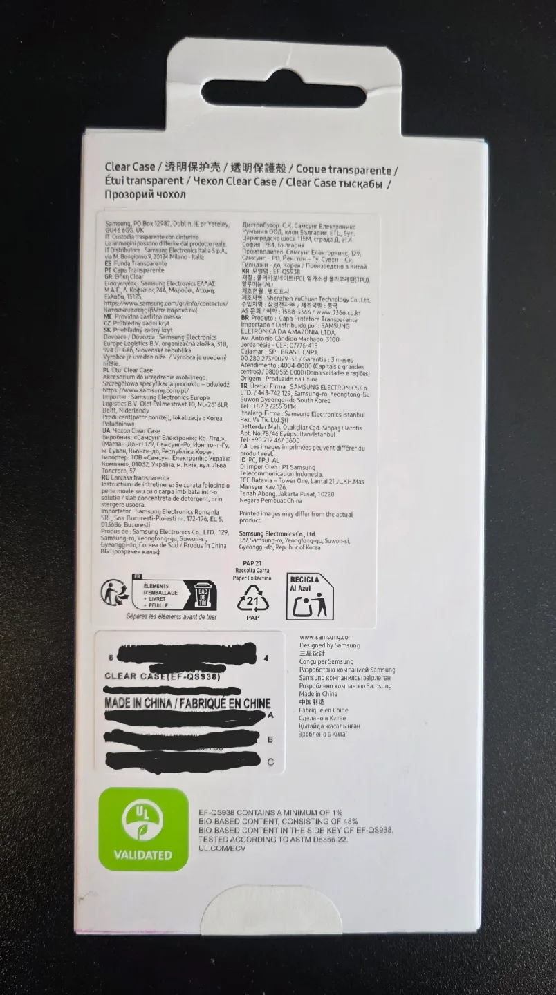 Samsung Galaxy S25 Ultra Clear Case image indicator(3)