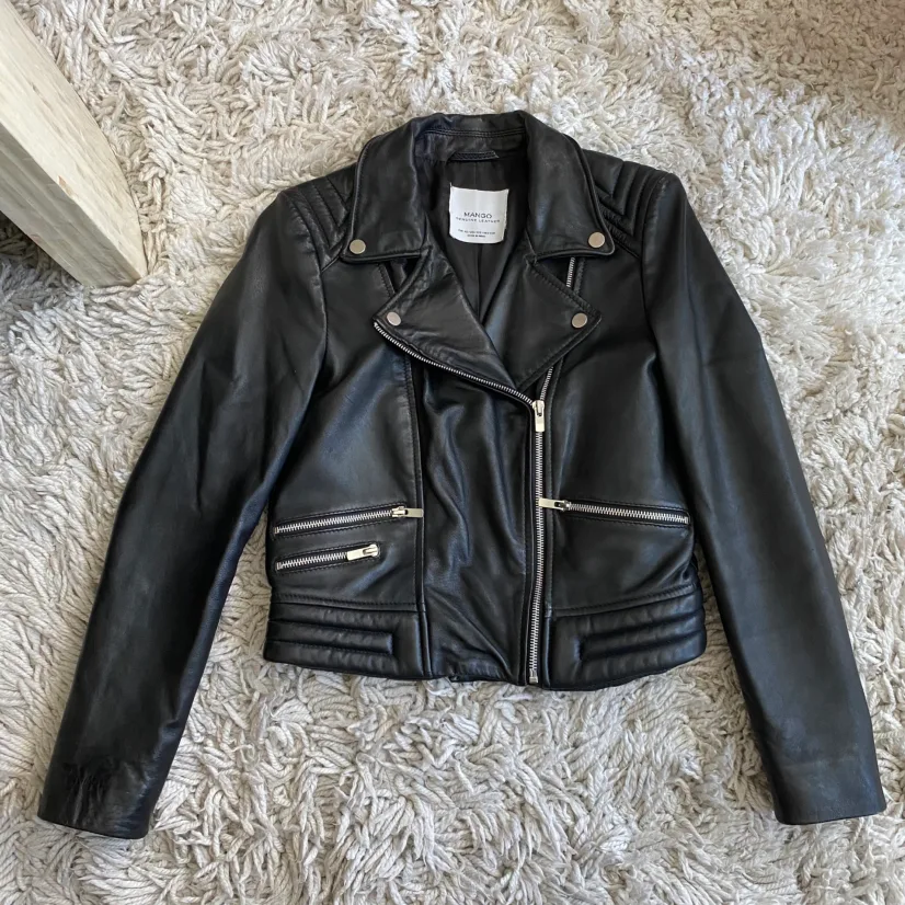 Mango Genuine Leather Jacket thumbnail