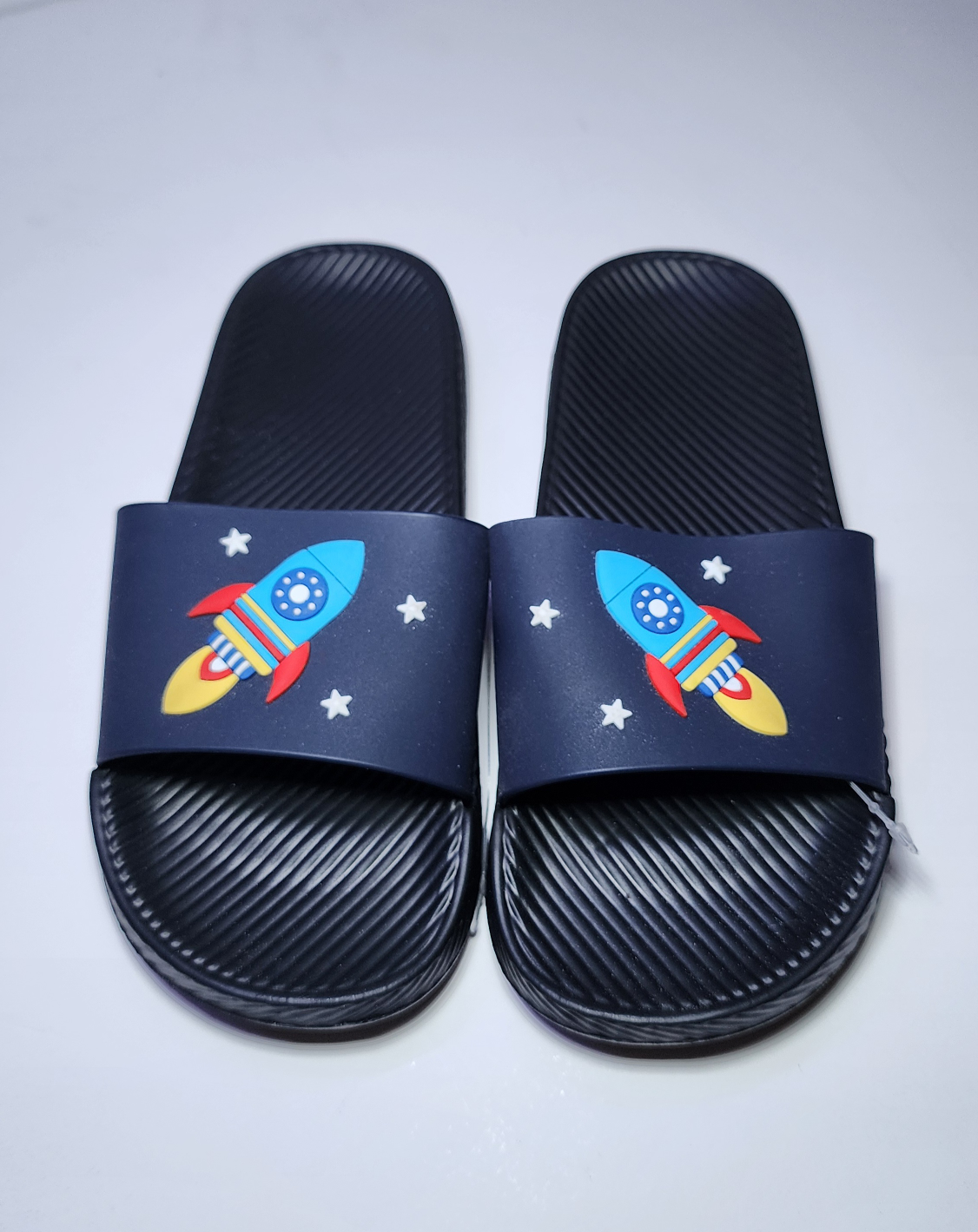 Rocket Print Navy Blue Slides Size-2 (Eu 34) - photo 3