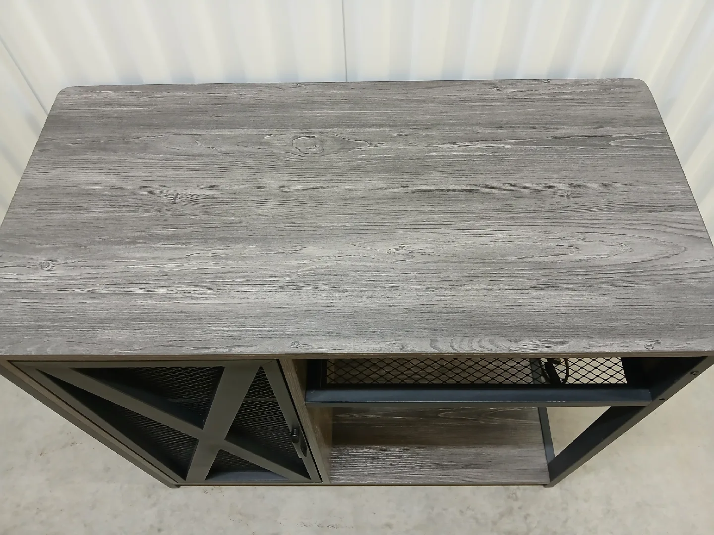 Gray Wood & Metal Accent Cabinet🥕 image indicator(5)