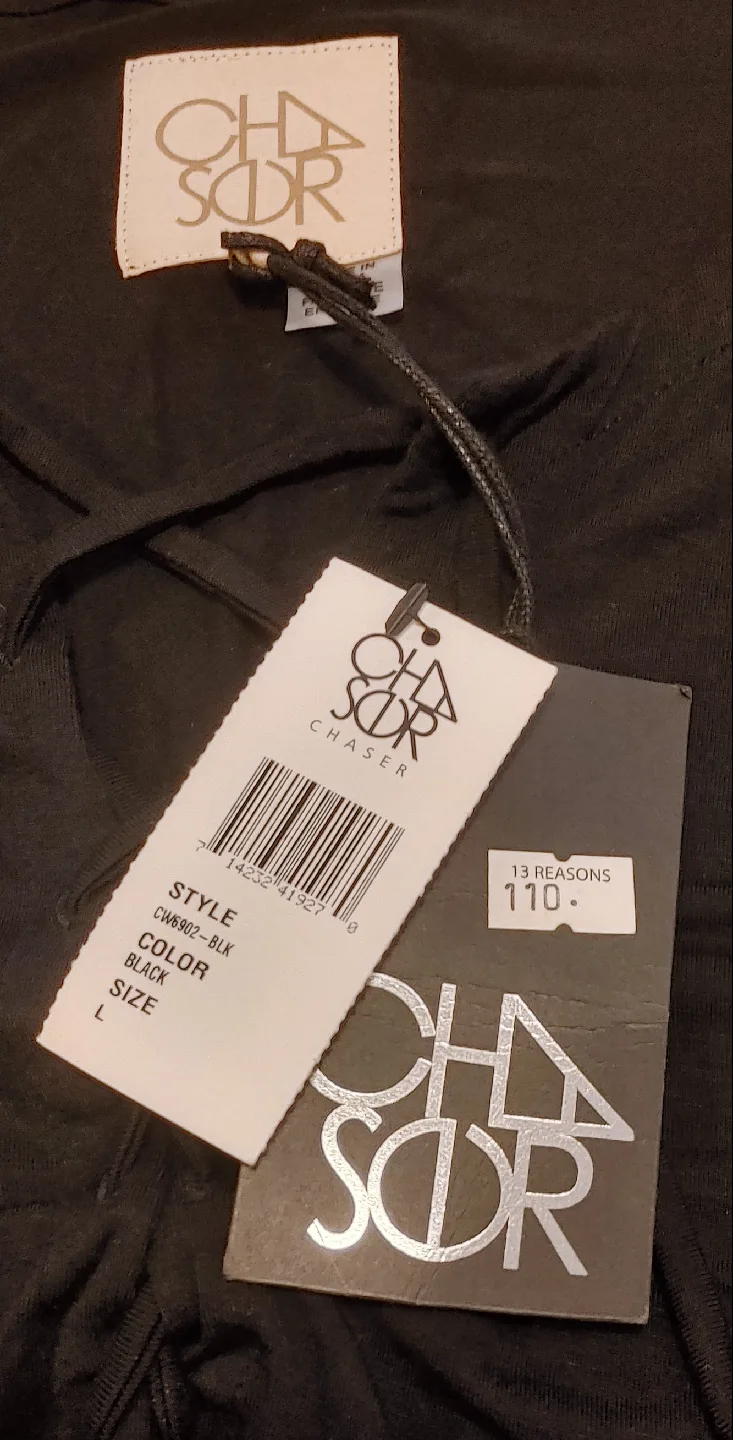 New Chaser Black Long Sleeve Top - Size L image indicator(3)