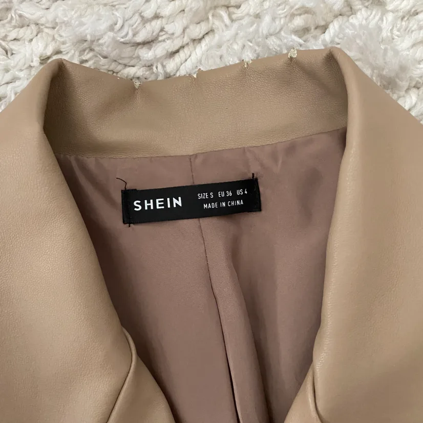 Chic Vegan Leather Jacket Size S image indicator(2)