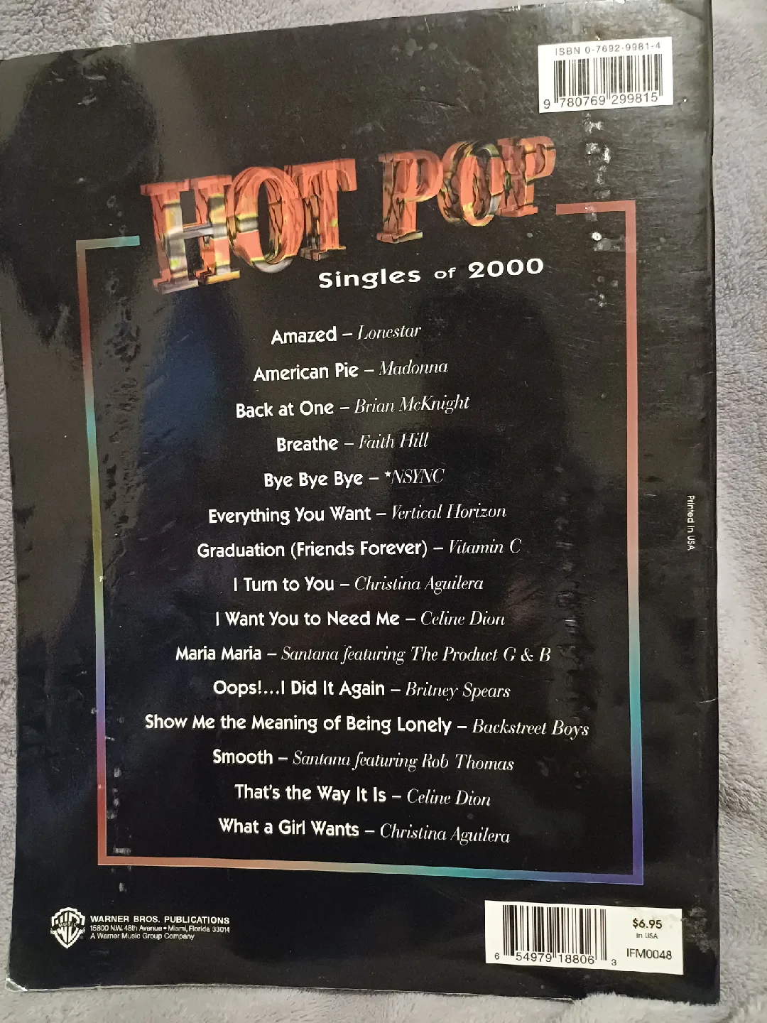 Hot Pop Singles of 2000 Alto Saxophone Sheet Music book image indicator(2)