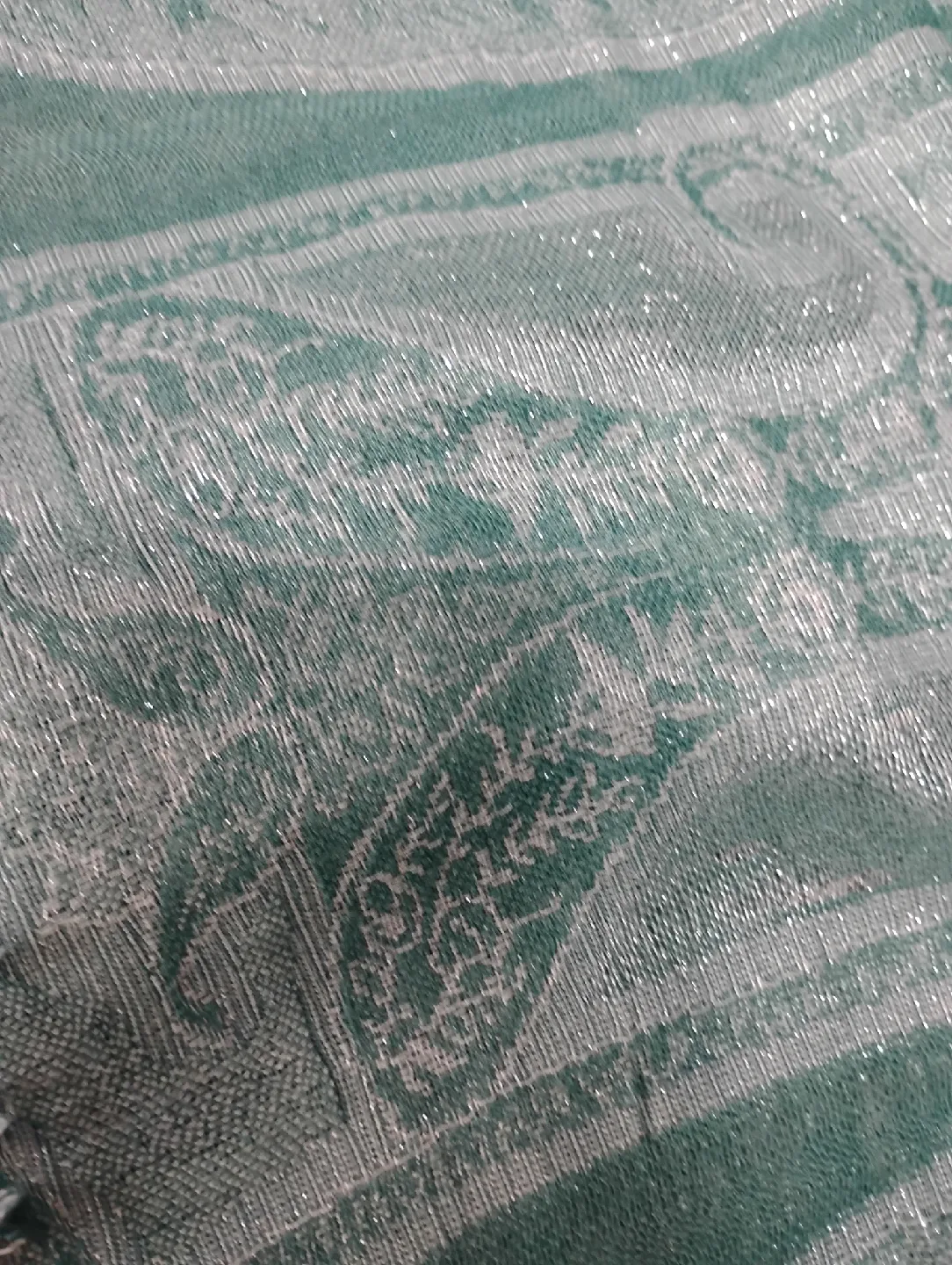 Green Patterned Scarf Paisley image indicator(4)