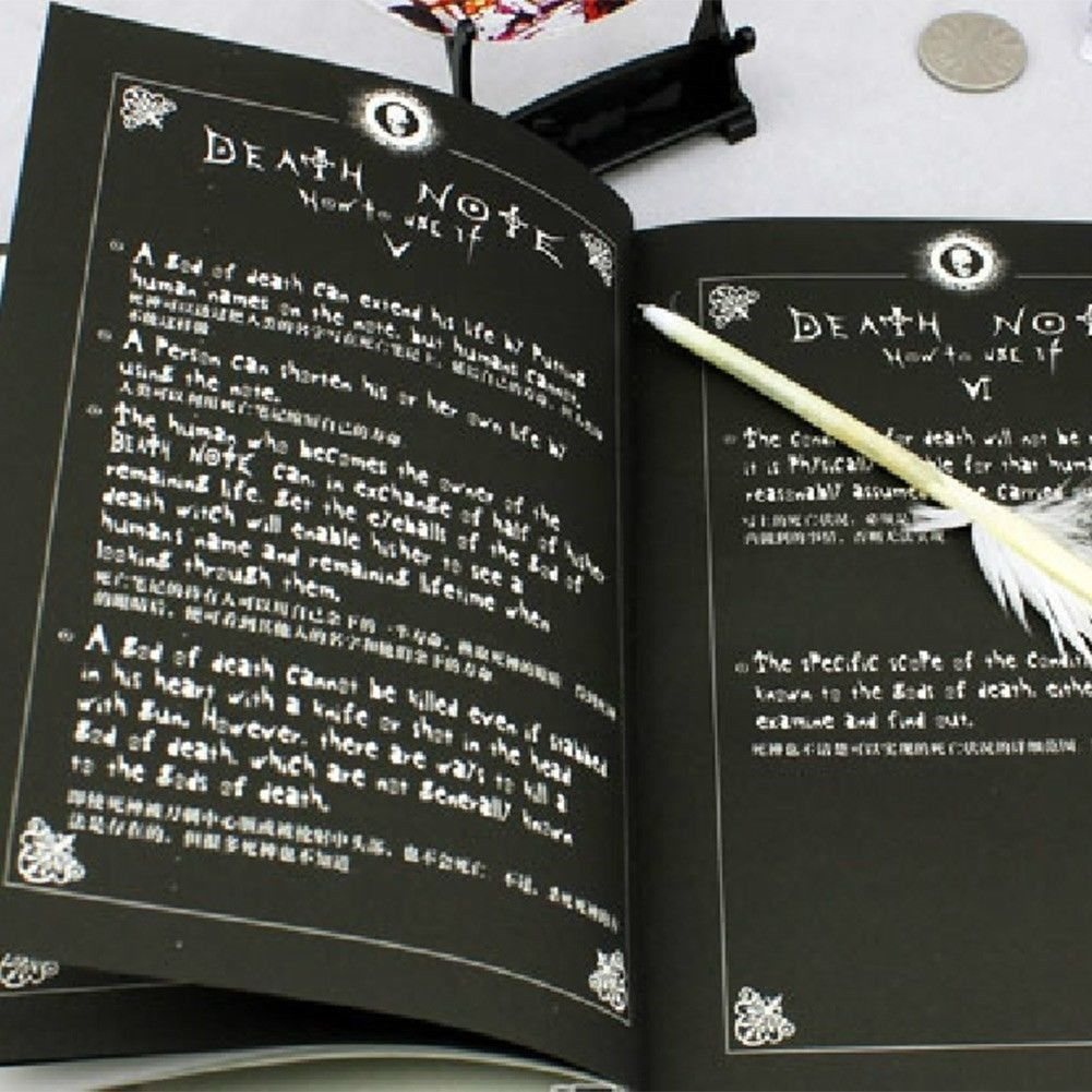 Death Note Leather Notebook with Printed Rules Cosplay - photo 4