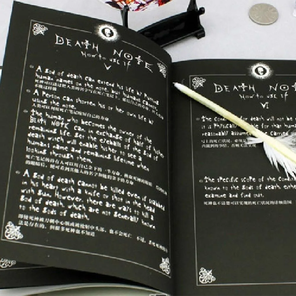 Death Note Leather Notebook with Printed Rules Cosplay image indicator(4)