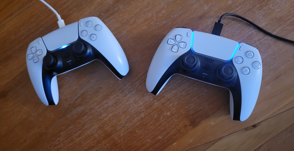 TWO White Playstation 5 Controllers