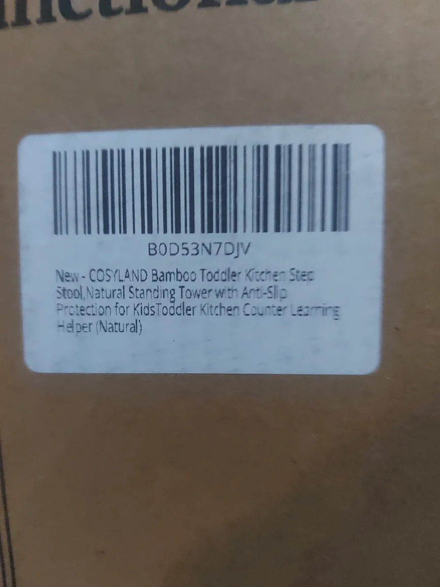 COSYLAND Bamboo Toddler Kitchen Step Stool - Natural image indicator(4)