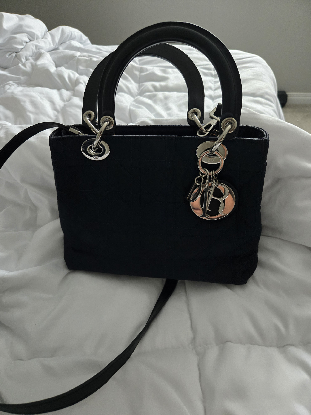 Authentic Lady Dior Bag Dark blue - photo 2