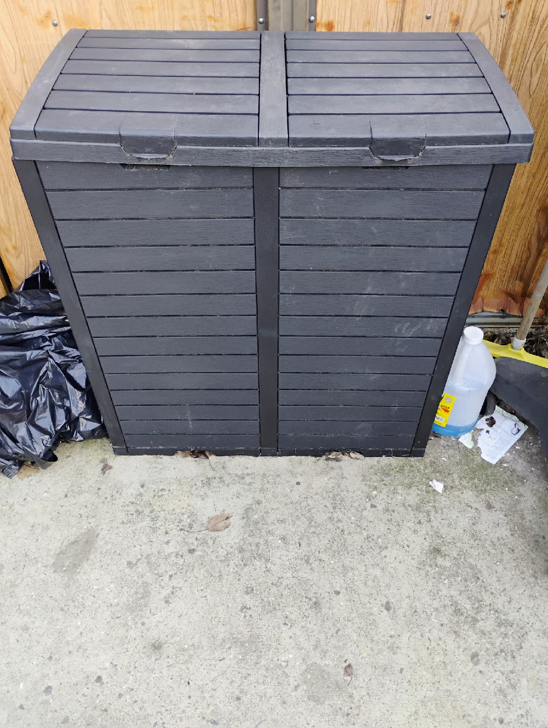 Black Outdoor Storage Container
