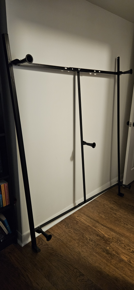 Metal twin, full, queen adjustable size bed frame