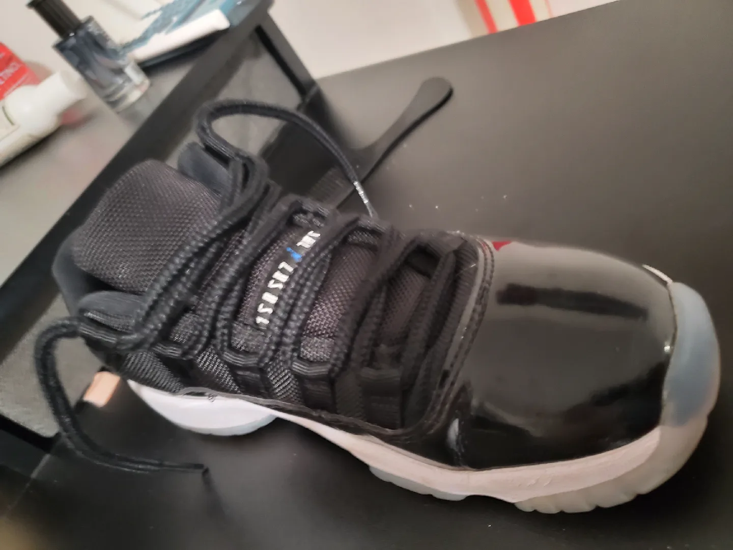 Jordan 11 Retro Little Flex (TD) Black/White Size 5.5Y image indicator(2)