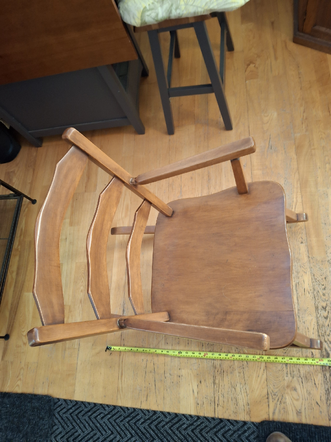 small oak rocking chair - photo 2