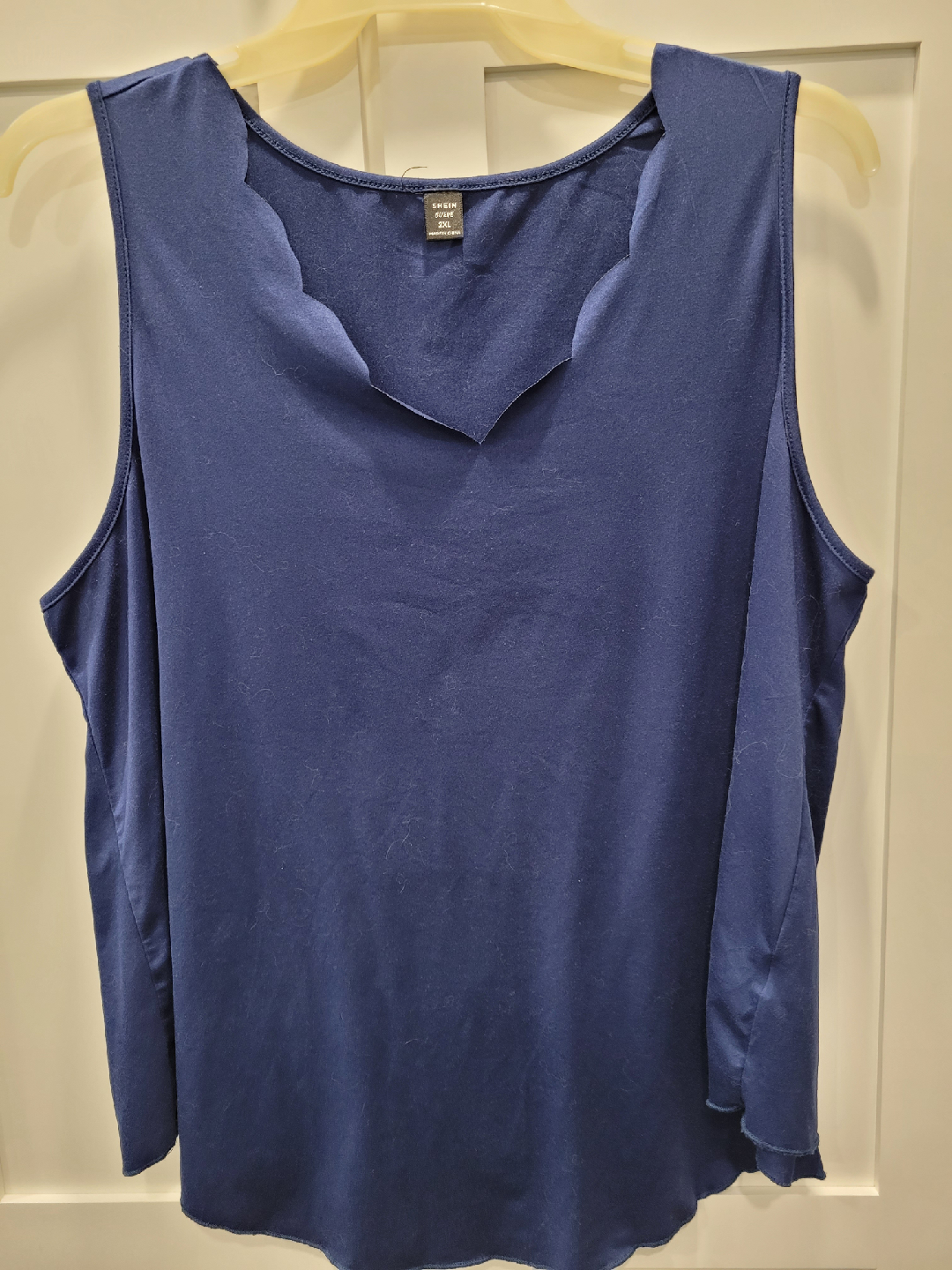 Shein Curve 2XL Blue Tank Top