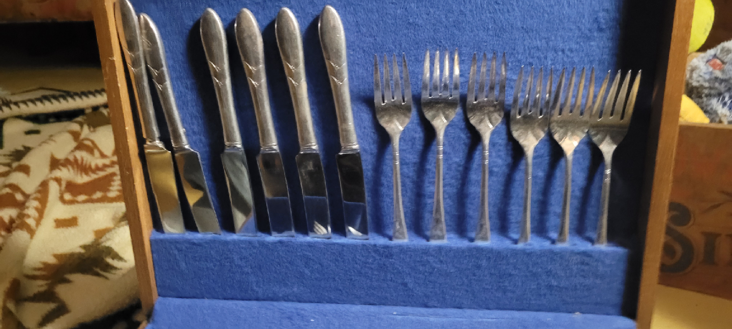 Vintage Silver Plate Flatware Set