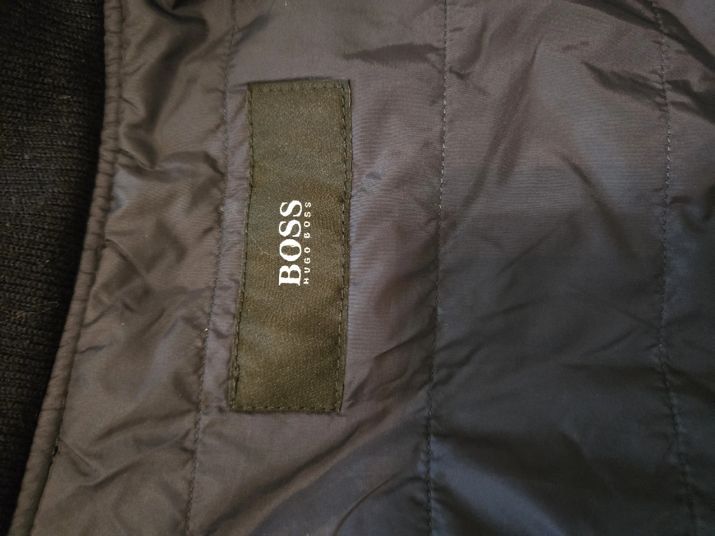 Hugo Boss Navy Blue Jacket with removable/zip-out jacket - photo 2