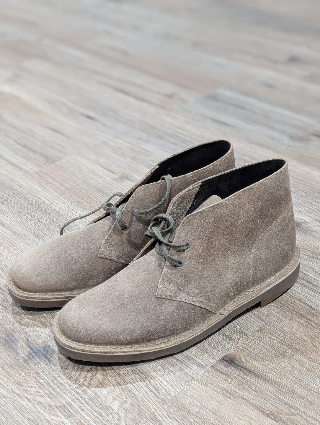 Clarks Men's Bushacre 2 Chukka Boot - Taupe Distressed - Size 19