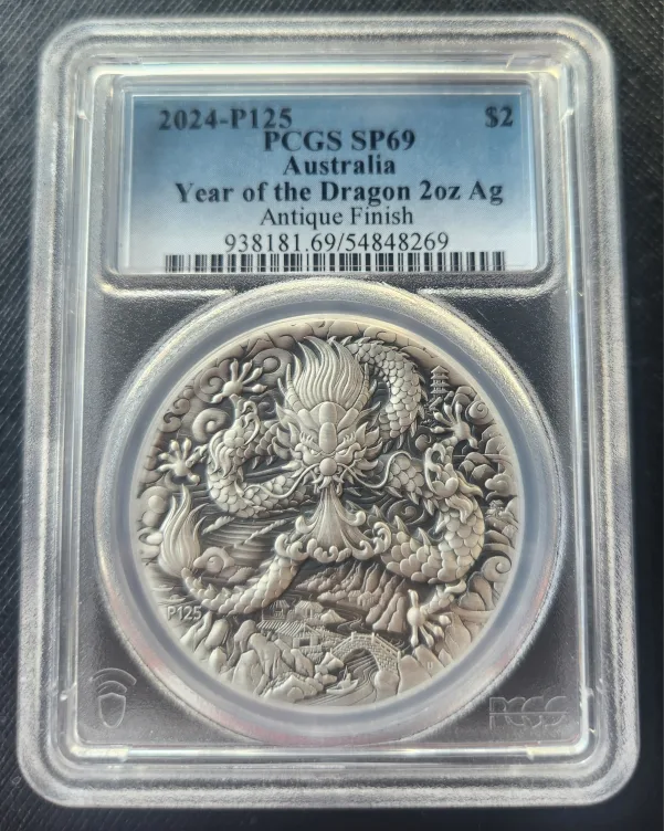 2024 Year of the Dragon 2oz Silver Coin thumbnail